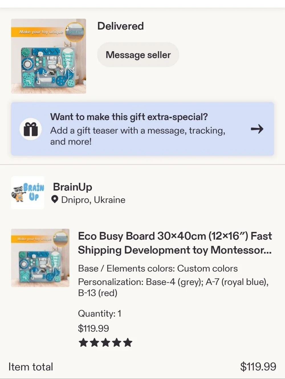 N/A development needs $119
